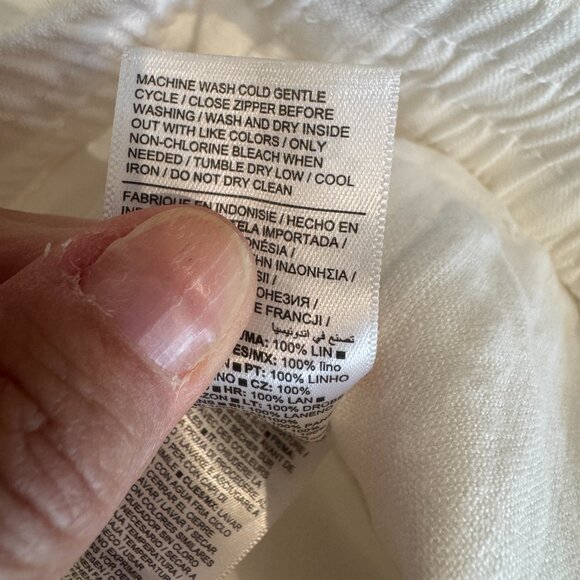 NWT Athleta Tall Retreat Linen Joggers in White - Picture 9 of 10